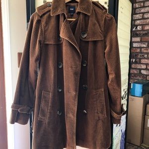 Gap corduroy trench coat